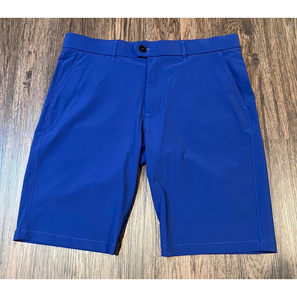Greyson Montauk Golf Shorts Mens 34 Royal Blue Performance Stretch Activewear